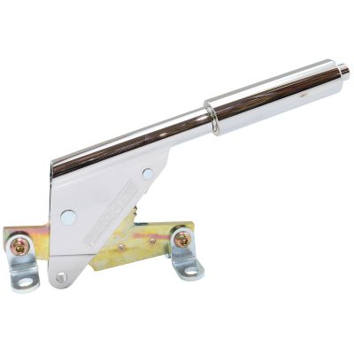 Aeroflow - Floor Mount Handbrake - Chrome Finish, Round Grip Handle AF5070-1101C