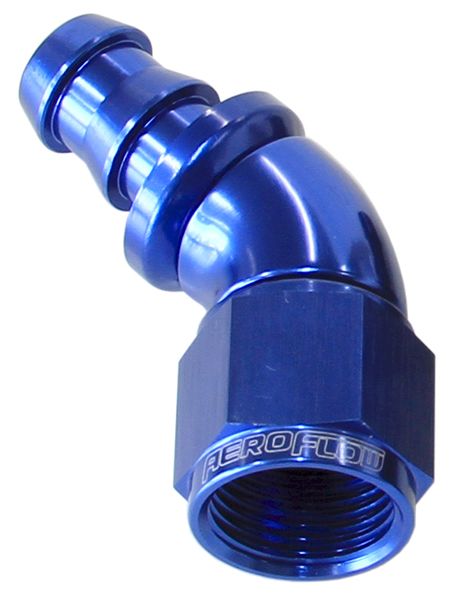 Aeroflow 10An 45 Deg Full Flow Push Lo AF512-10