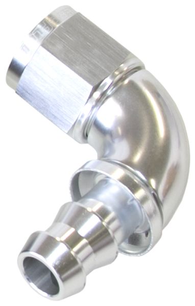 Aeroflow 8An 90 Deg Full Flow Push Loc AF513-08S