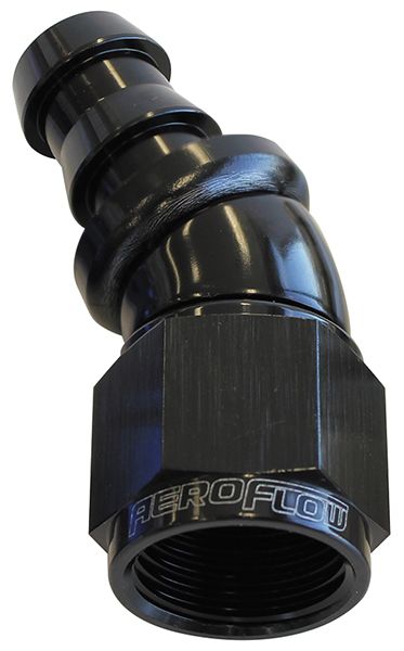 Aeroflow 12An 30 Deg Full Flow Push Lo AF517-12BLK