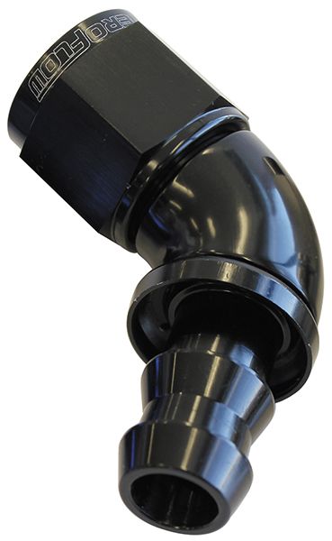 Aeroflow 6An 60 Deg Full Flow Push Loc AF518-06BLK