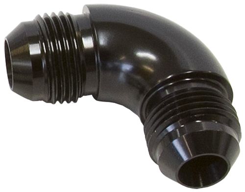 Aeroflow 12An 90 Deg Male Flare Union AF521-12BLK