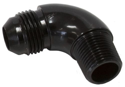 Aeroflow 12Blk 90 Deg 3 4 To 10An Full Flow AF522-10-12BLK