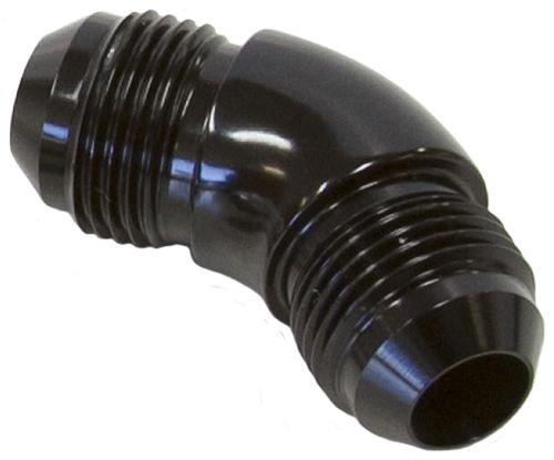 Aeroflow 20An 45 Deg Male Flare Union AF527-20BLK