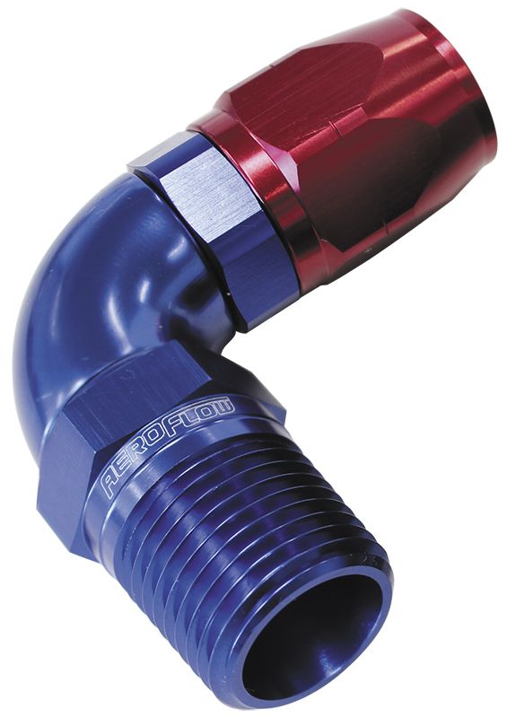 Aeroflow 12 Male 3 4 Npt 90 Deg To 16Hose AF529-16-12