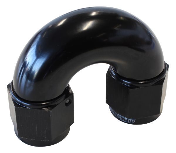 Aeroflow 12An 180 Deg Swivel Coupler AF536-12BLK