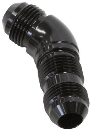 Aeroflow 45 Deg Bulkhead 20An Ful Flow AF537-20BLK