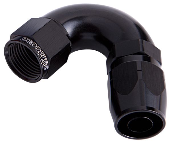 Aeroflow Alloy 120 Deg Hose End 16An AF554-16BLK
