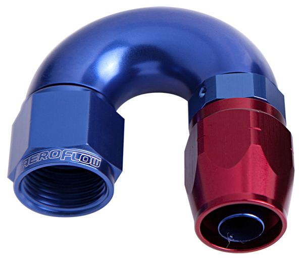Aeroflow Alloy 180 Deg Hose End 12An AF556-12