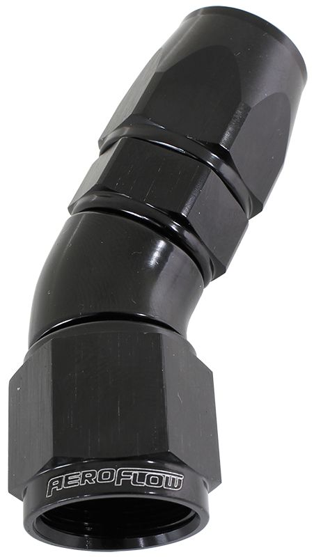 Aeroflow 30 Deg 8An Full Flow Teflon AF577-08DBLK