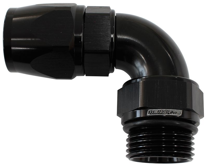 Aeroflow 12Dblk Male End 12Orb To 12An Telfon AF583-12-12DBLK