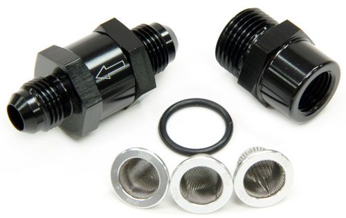 Aeroflow 4An Inline Fuel Oil Filter AF608-04BLK