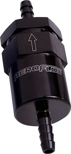 Aeroflow Billet Fuel Filter 3 8 Barb AF610-06BLK