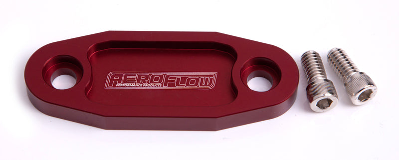 Aeroflow Billet Fuel Pump Block Off AF64-2020R