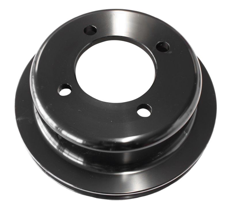 Aeroflow Billet Crank V Pulley 4 Bolt AF64-2024BLK