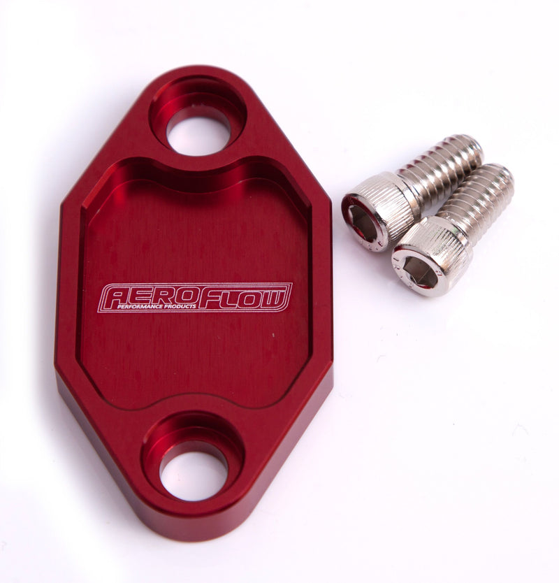 Aeroflow Billet Fuel Pump Block Off AF64-2029R