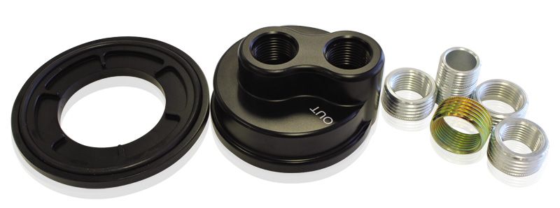 Aeroflow Billet Remote Block Adapter AF64-2076