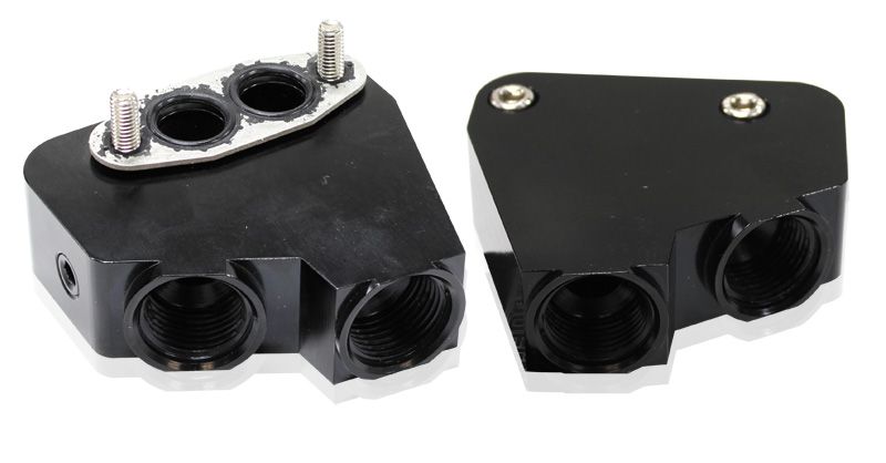 Aeroflow Ls Oil Cooler Adapter 10Orb AF64-2084BLK