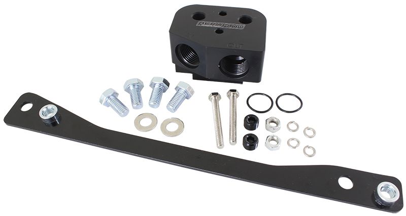 Aeroflow Ls Oil Cooler Adapter 8Orb AF64-2114BLK