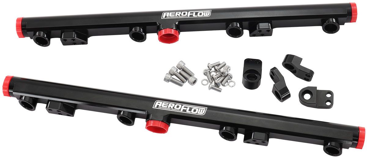 Aeroflow Gm Ls1 Ls2 Ls3 Fuel Rail Black AF64-2155BLK