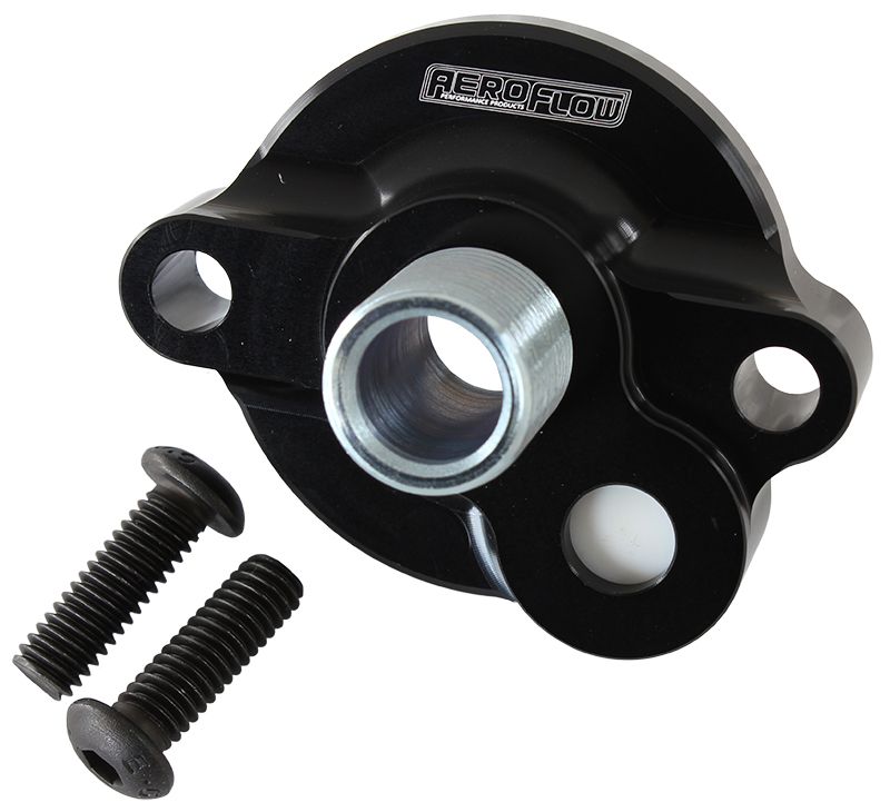 Aeroflow Sb Chev Oil Filter Adapter AF64-2185BLK