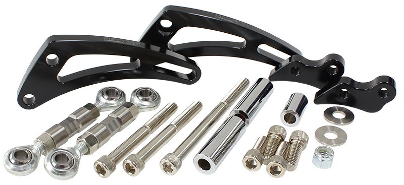 Aeroflow Black Low Mount A C Brack S B AF64-4012BLK