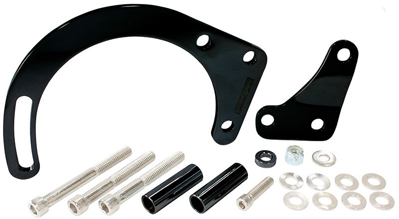 Aeroflow Low Mount Alt Bracket Black AF64-4015BLK
