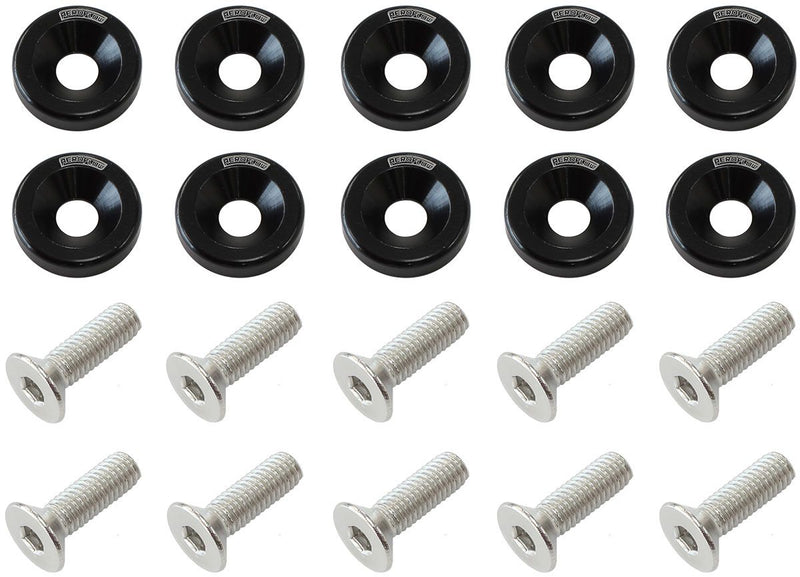 Aeroflow Billet Dress Up Fender Bolt 10 AF64-4374BLK