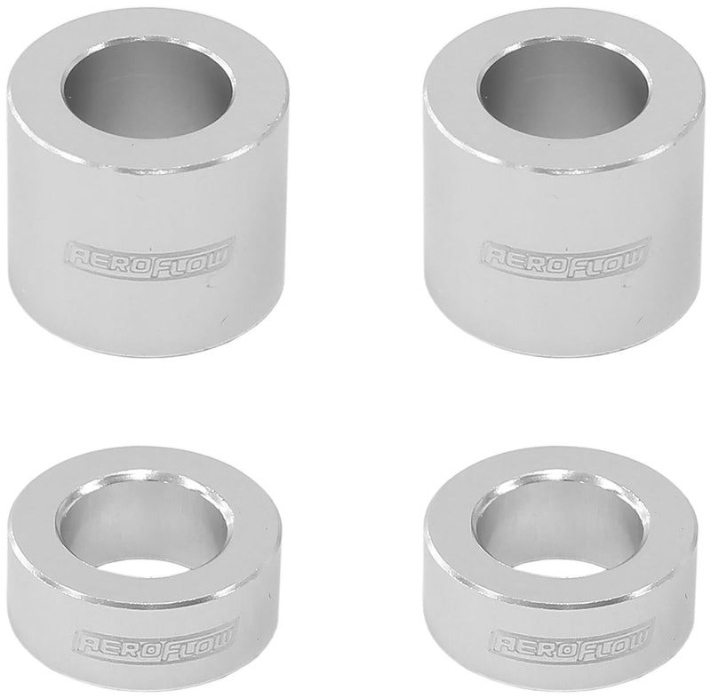 Aeroflow Billet Bolt Spacers M10 Silver AF64-4377