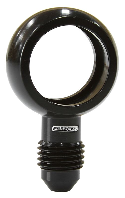 Aeroflow 18Mm I D Banjo To 4An Straigh AF726-04BLK