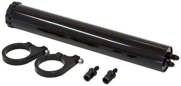 Aeroflow Black Billet Overflow Tank AF77-1021BLK