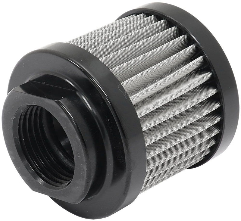 Aeroflow Small 10An S S Billet Breather AF77-2004BLK