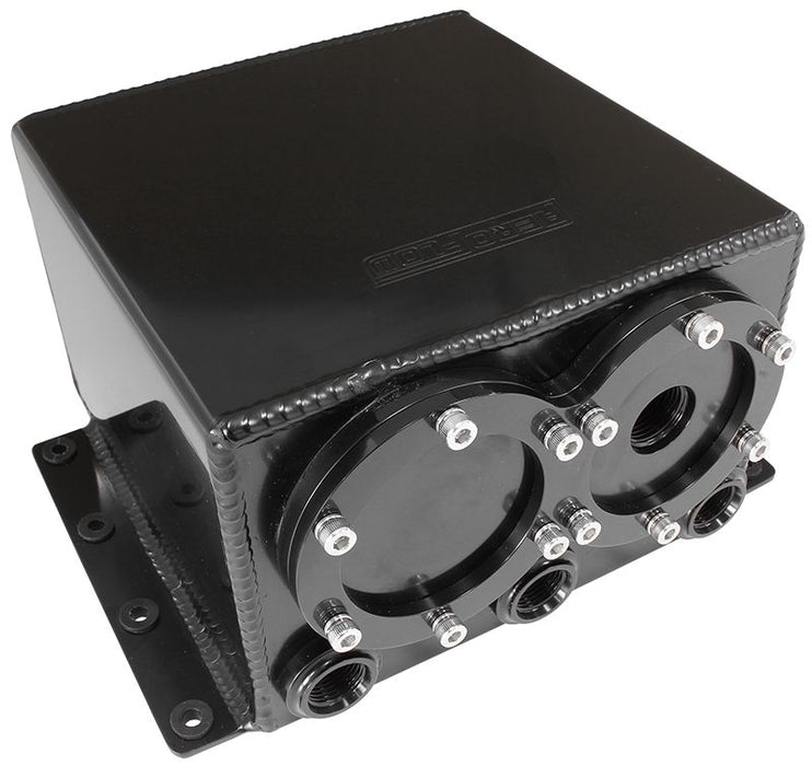 Aeroflow Dual Under Car Pump Surge Tank AF77-4244BLK