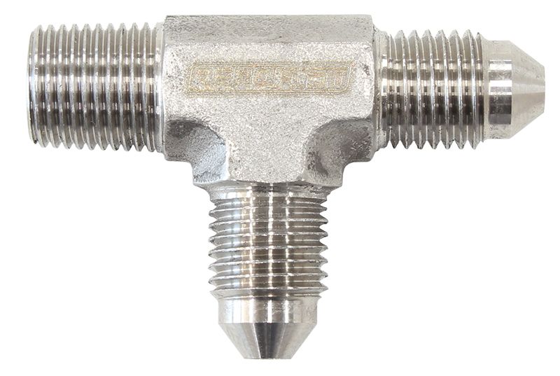 Aeroflow Tee 3An With 1 8 Npt On Run AF826-03SS