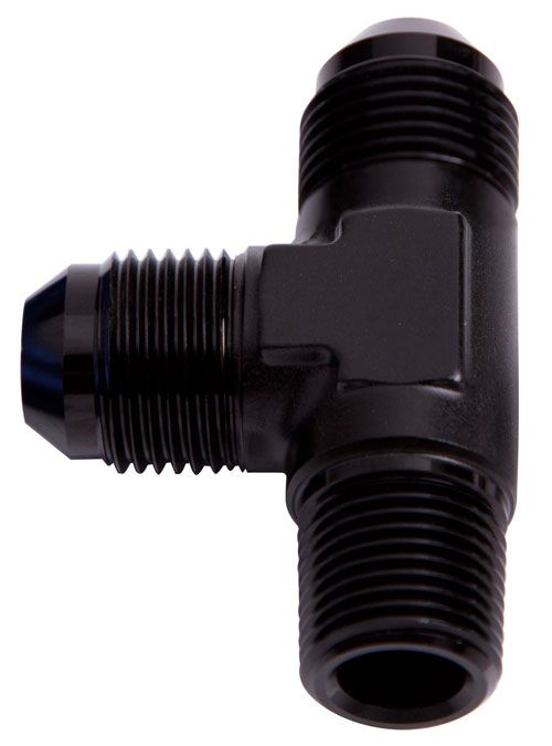 Aeroflow Tee 10An With 1 2 Npt On Run AF826-10BLK