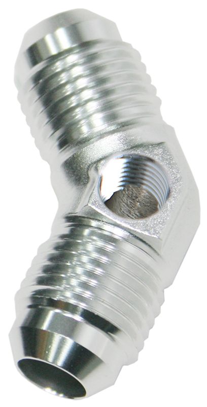 Aeroflow Male 8 45 Deg Union With 1 8 AF827-08PS