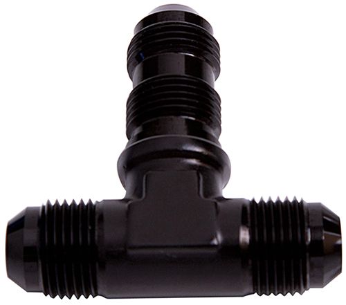 Aeroflow Bulkhead Tee 6An AF834-06BLK