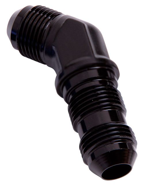 Aeroflow 45 Deg Bulkhead 16An AF837-16BLK