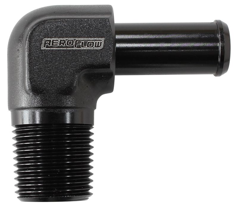 Aeroflow 90 Deg 3 8 Npt To 8 100 450 AF842-08ANBLK