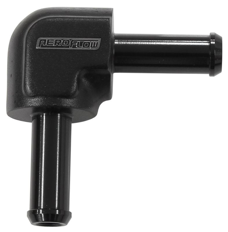 Aeroflow 90 Degree 5 8 Barb Both Ends AF843-10BLK