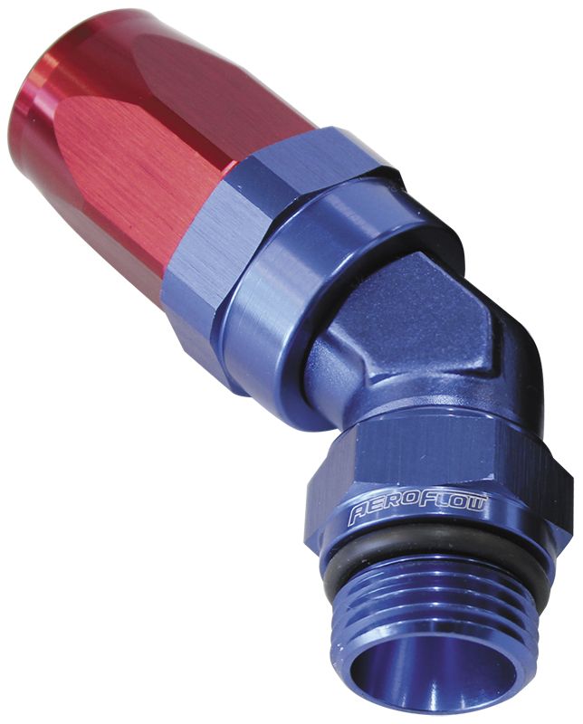 Aeroflow 16 45 Deg 16 Orb To 12An Hose AF844-12-16