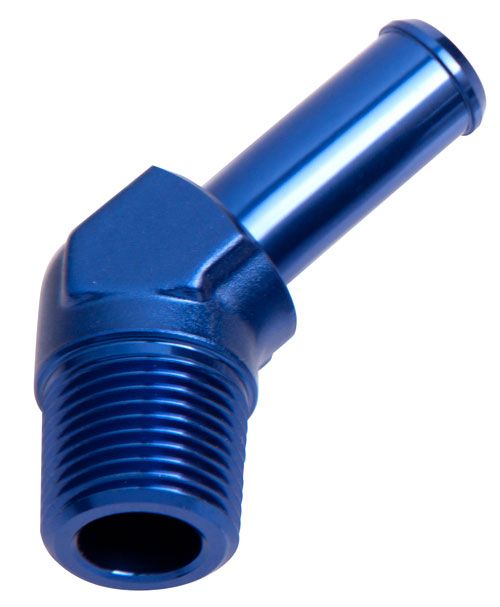 Aeroflow 45 Deg 3 8 Npt To 1 2 Barb AF845-08