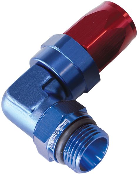 Aeroflow 08 90 Deg 8 Hose To Male 8 Thre AF849-08-08