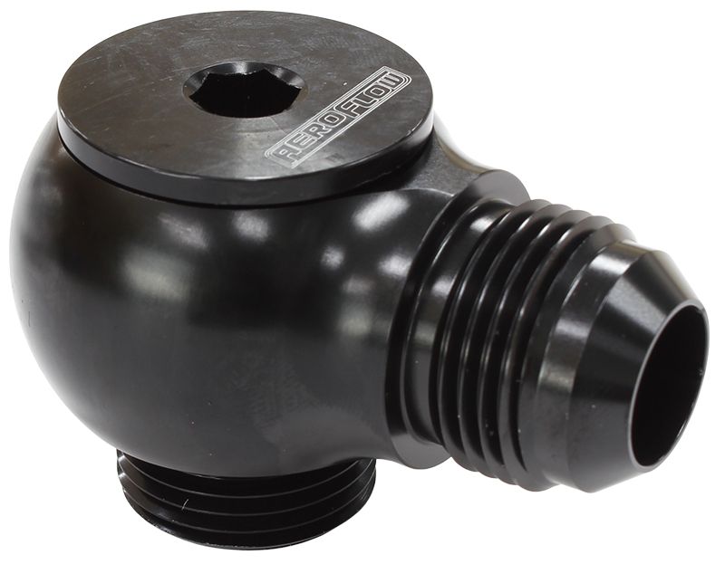 Aeroflow Slimline 12Orb To 12An 90Deg AF909-12BLK