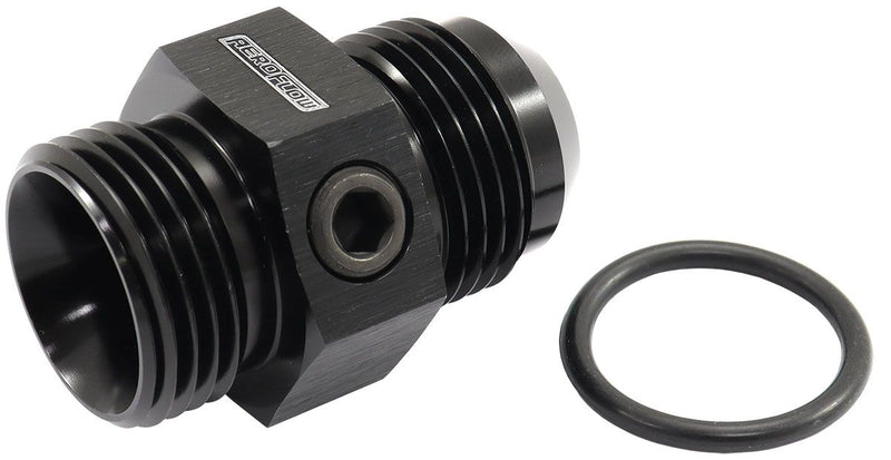 Aeroflow 12Orb To 12An With 3 X 1 8 AF944-12BLK
