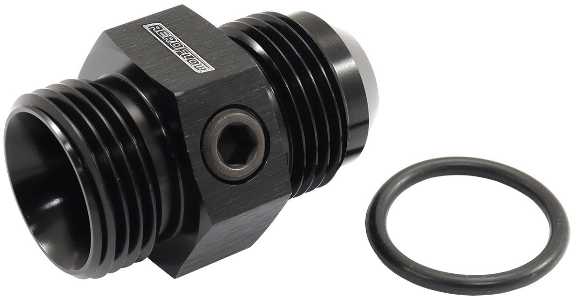 Aeroflow 12Orb To 12An With 3 X 1 8 AF944-12BLK