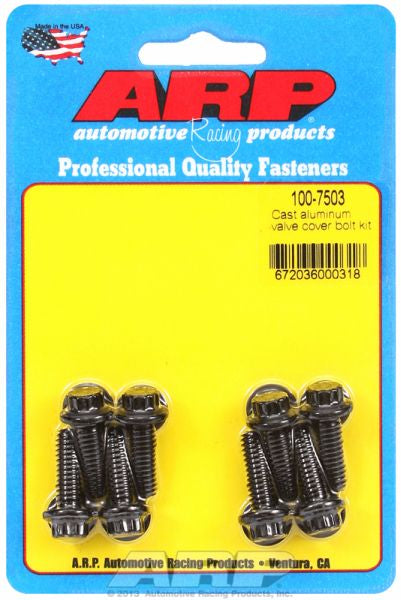 Valve Cover Bolt Kit, 12-Point Head Black Oxide