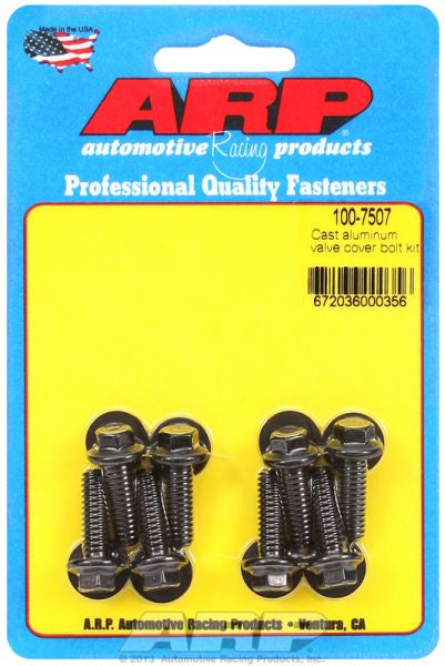 Valve Cover Bolt Kit, Hex Head Black Oxide