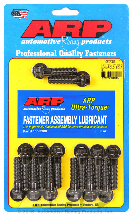 Intake Manifold Bolt Kit, Hex Head Black Oxide