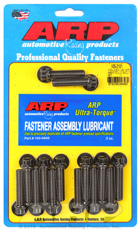 Intake Manifold Bolt Kit, 12-Point Black Oxide
